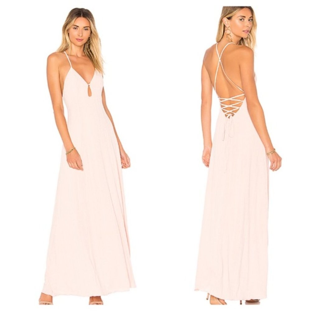 House of Harlow 1960 REVOLVE Heidi Maxi Rose Pink